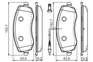 0986494385 BOSCH - Klocki ham. /BOSCH/