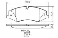 0986494408 BOSCH - Klocki ham.LAND ROVER DISCOVERY 5.0 09- przód /BOSCH/