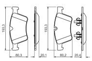 0986494427 BOSCH - Klocki ham. /BOSCH/