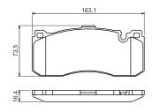 0986494428 BOSCH - Klocki ham. /BOSCH/