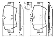 0986494489 BOSCH - Klocki ham.MINI 1.6S WORKS 03- przód 