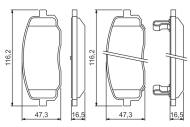 0986494491 BOSCH - Klocki ham.HYUNDAI I10,I20 08- przód /BOSCH/