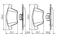 0986494492 BOSCH - Klocki ham. /BOSCH/