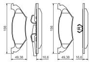 0986494495 BOSCH - Klocki ham. /BOSCH/