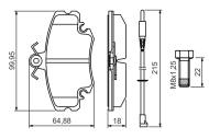 0986494522 BOSCH - Klocki ham. /BOSCH/