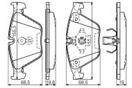 0986494549 BOSCH - Klocki ham.BMW F10,F11 10- przód /BOSCH/