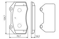 0986494551 BOSCH - Klocki hamulcowe 