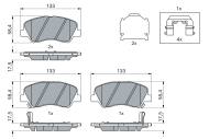 0986494563 BOSCH - Klocki ham.HYUNDAI ACCENT IV 10- /PRZ/ /BOSCH/