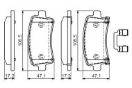 0986494586 BOSCH - Klocki ham.OPEL INSIGNIA 1.6-2.0CDTI 08-> /BOSCH/