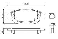 0986494806 BOSCH - Klocki ham.CITROEN C1 1.0-1.4HDI 05-, PEUGEOT 107 1.0-1.4HDI 05- przód /BOSCH/