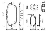 0986494611 BOSCH - Klocki ham.HONDA CIVIC VII 1.3-2.2CTDI 06- /BOSCH/