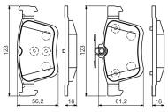 0986494659 BOSCH - Klocki ham.AUDI A3 12-, TT 14- /TYŁ/ /BOSCH/