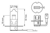 1987302031 BOSCH - Żarówka H3 12V/55W PURE LIGHT kartonik /BOSCH/