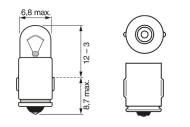 1987302224 BOSCH - Żarówka 12V 2W BA7S /BOSCH/ 