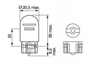 1987302252 BOSCH - Żarówka 12V 21/5W PURE LIGHT kartonik /BOSCH/