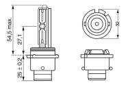 1987302904 BOSCH - Żarówka XENON D2S 35W P32D-2 /BOSCH/