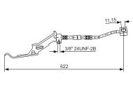 1987476086 BOSCH - Przewód ham. /BOSCH/