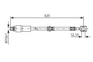 1987476386 BOSCH - Przewód ham. /BOSCH/