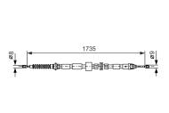 1987477734 BOSCH - Linka ham.FORD MONDEO 00- /tarcze/ /BOSCH/