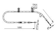 1987477804 BOSCH - Linka ham. /BOSCH/